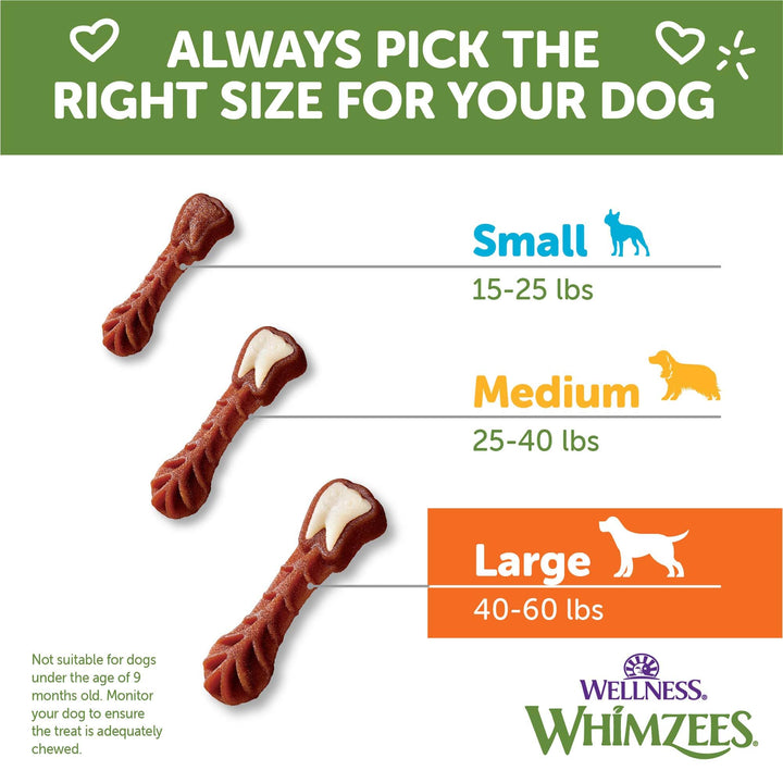 WHIMZEES by Wellness Value Box Natural Dental Chews for Dogs, Long Lasting Treats, Grain-Free, Freshens Breath, Small Breed, 89 count Dental Small 2.9 Pound (Pack of 1)