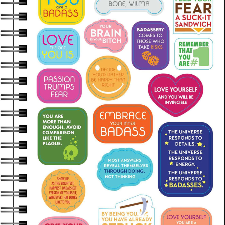 You Are a Badass Deluxe Organizer 17-Month 2023-2024 Monthly/Weekly Planner Cale