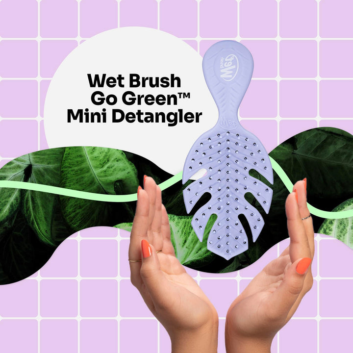 Wet Brush Mini Travel Hair Detangler - Ultra-Soft Bristles Glide Through Tangles, Minimize Split Ends