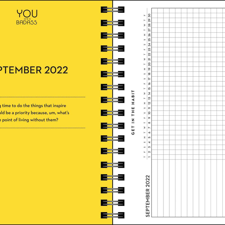 You Are a Badass Deluxe Organizer 17-Month 2022-2023 Monthly/Weekly Planner Cale