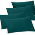 Elegant Comfort 4-Pack Solid Pillowcases 1500 Thread Count Egyptian Quality Microfiber - Smooth Weave, Wrinkle and Fade Resistant, Easy Slip-On, 4-Piece Set, King Pillowcase, Marine Teal