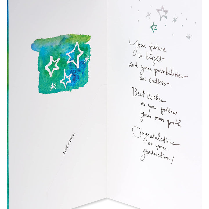 American Greetings Graduation Card with Gift Card Holder (Your Future is Bright) Your Future is Bright