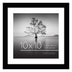 Americanflat 10x10 Picture Frame in Black - Displays 8x8 With Mat and 10x10 Without Mat - Composite Wood with Shatter Resistant Glass - Horizontal and Vertical Formats for Wall