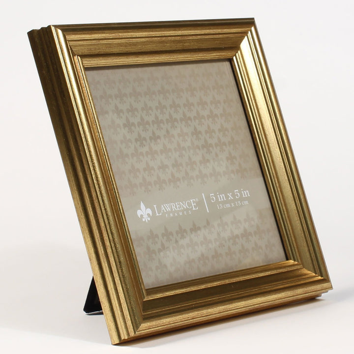 Lawrence Frames 5"L x 5"W Sutter Burnished Gold Picture Frame 5x5