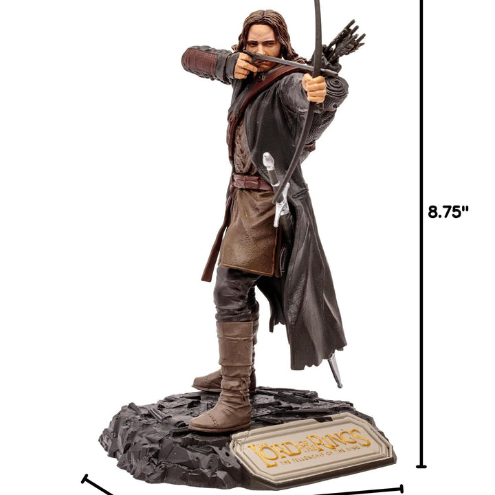 McFarlane Toys - WB 100: Aragorn (The Lord of The Rings) Movie Maniacs, 6in Posed Figure