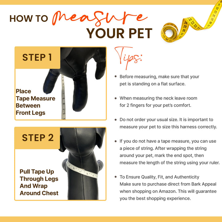 Yellow Solid Step-in Dog Harness by Bark Appeal, Mesh Vest Harness for Dogs, Non-Choking with Adjustable Heavy-Duty Buckle for Safe, Secure Fit