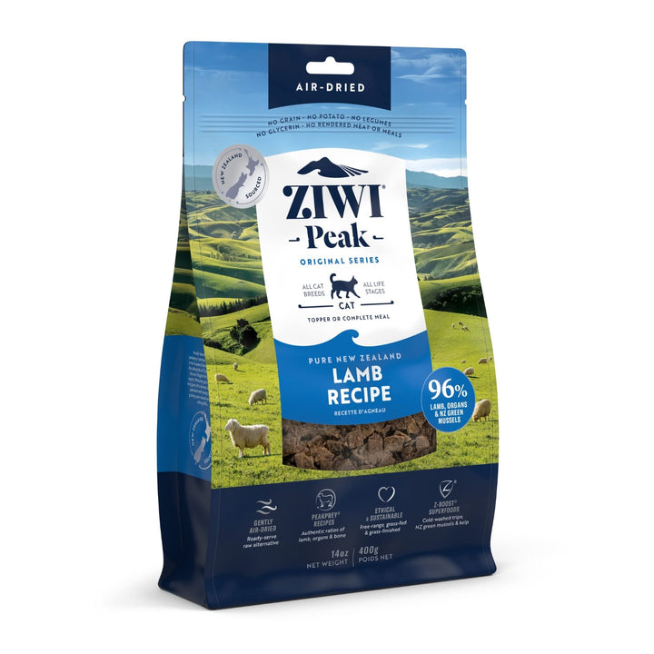 ZIWI Peak Air-Dried Cat Food  All Natural, High Protein, Grain Free & Limited Ingredient with Superfoods (Lamb), 14 Ounce (Pack of 1)