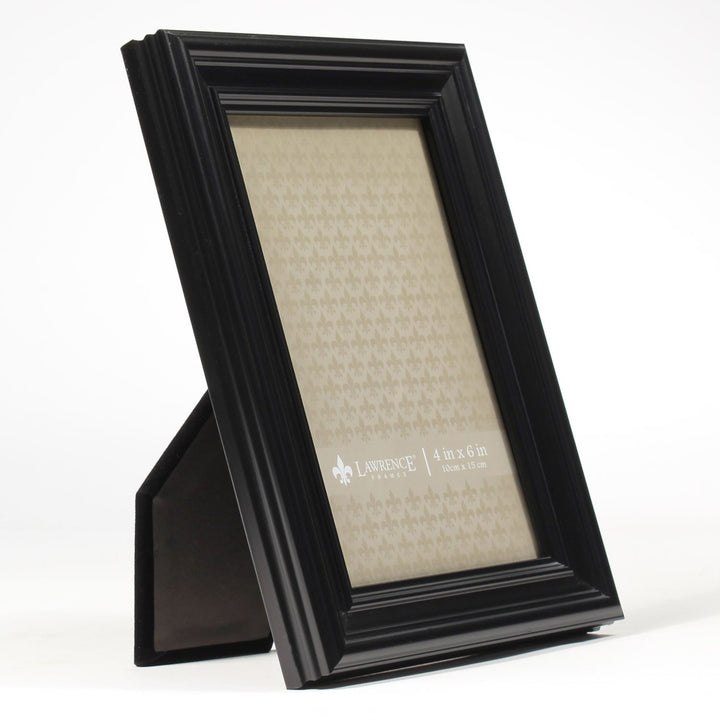 Lawrence Frames 535446 Black 4x6 Classic Detailed Picture Frame