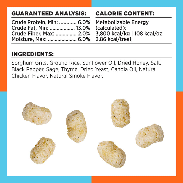 BIXBI Liberty Ruff Puffs, White Cheddar (4 oz, 1 Pouch) - Crunchy Small Training Treats for Dogs - Wheat Free and Low Calorie Dog Treats, Flavorful Healthy and All Natural Dog Treats 4 Ounce (Pack of 1)