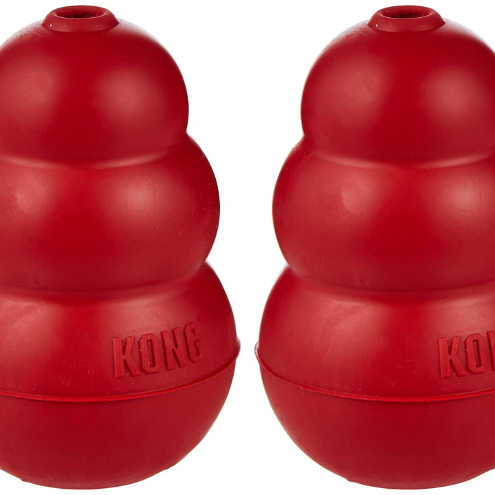 KONG Classic Medium Dog Toy Red Medium Pack of 2