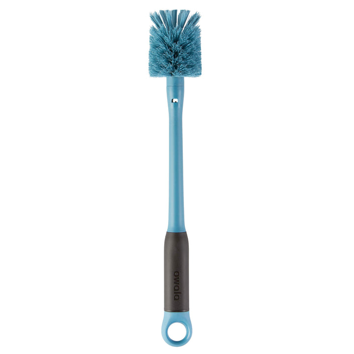 Owala 2-in-1 Water Bottle Brush Cleaner and Water Bottle Straw Cleaner Brush, Water Bottle Brush with Removable Head and Twist n Hide Straw Brush, Smokey Blue