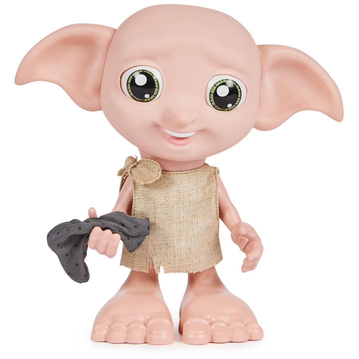 Wizarding World Harry Potter, Interactive Magical Dobby Elf Doll with Sock, over 30 Sounds & Phrases, 8.5-inch, Easter Basket Stuffers for Ages 6+