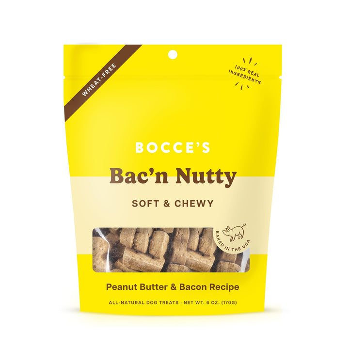 Bocce's Bakery - The Everyday Menu: Wheat Free, Soft & Chewy Dog Treats, 6 oz Duck & Blueberry 6 Ounce (Pack of 1)