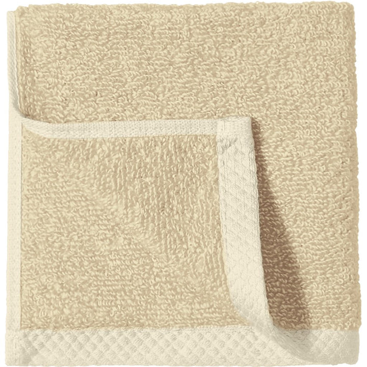 Basics Quick-Dry Washcloth - 100% Cotton, 12-Pack, Linen Washcloth (Pack of 12)