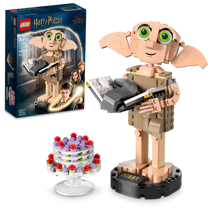 LEGO Harry Potter Dobby The House-Elf Building Toy Set, Build and Display Model of a Beloved Character from The Harry Potter Franchise, for 8 Year Old Boys' and Girls' Birthday, 76421 Tan