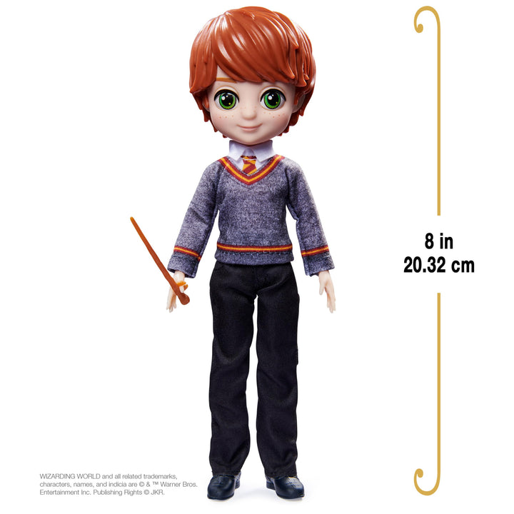 Wizarding World Harry Potter, 8-inch Ron Weasley Doll, Kids Toys for Girls and Boys Ages 6 and up