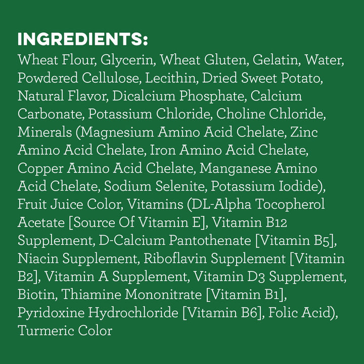 Greenies Petite Natural Dog Dental Treats, Sweet Potato Flavor, 12 oz. Pack (20 Treats)