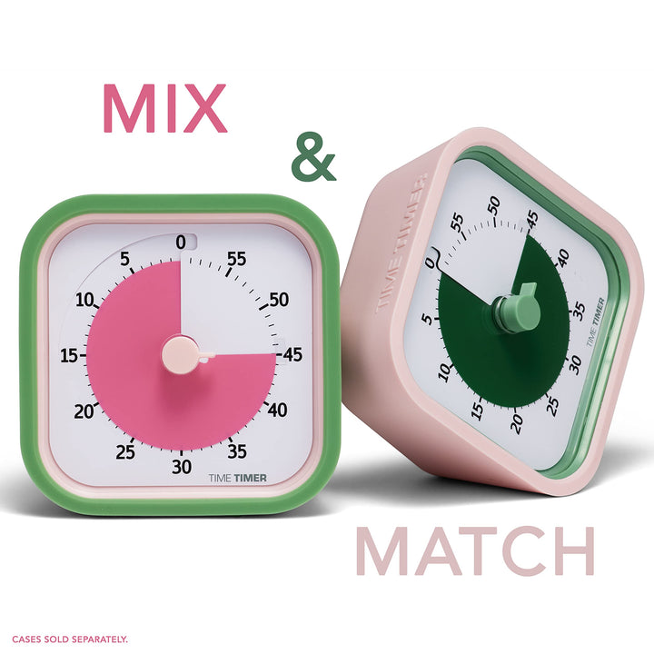 TIME TIMER Home MOD - 60 Minute Kids Visual Timer Home Edition - for Homeschool Supplies Study Tool, Timer for Kids Desk, Office Desk and Meetings with Silent Operation (Peony Pink) Peony Pink