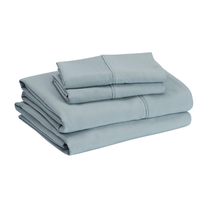 Basics Lightweight Super Soft Easy Care Microfiber 3 Piece Sheet Set with 14" Deep Pockets, Twin, Gray Arrows, Printed