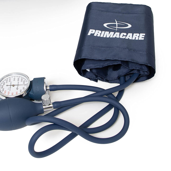 Primacare DS-9181-BL Professional Aneroid Sphygmomanometer and Sprague Rappaport Stethoscope, Manual Blood Pressure Kit with Cuff and Carrying Case, Blue