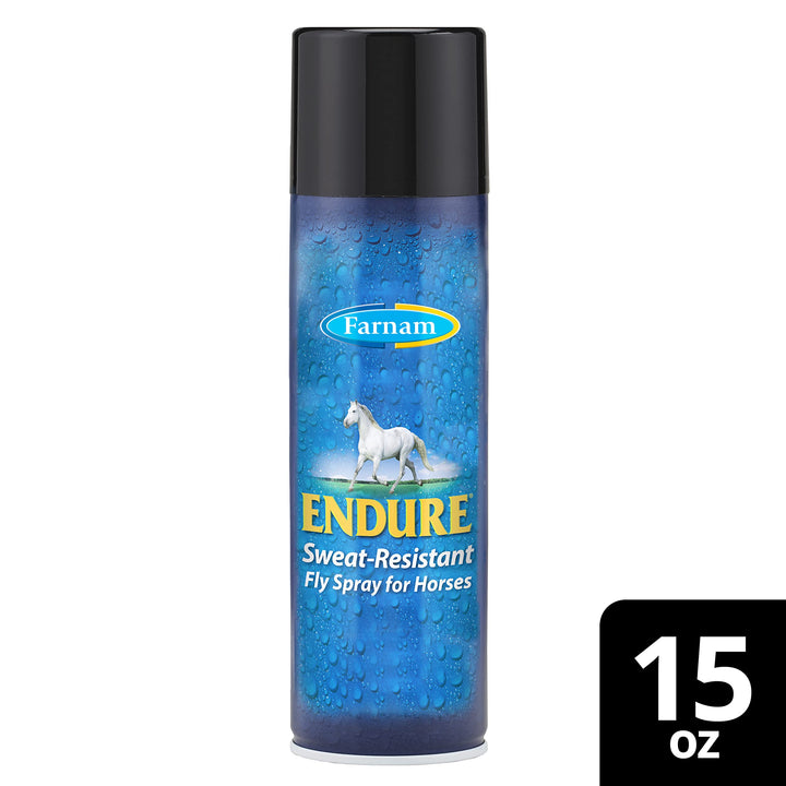 Farnam Endure Sweat-Resistant Horse Fly Spray, 14-Day Long Lasting Protection, 15 Ounces 15 oz continuous spray