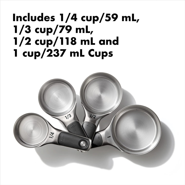 OXO Good Grips Stainless Steel Measuring Cups and Spoons Set, 2.9, 8 Piece