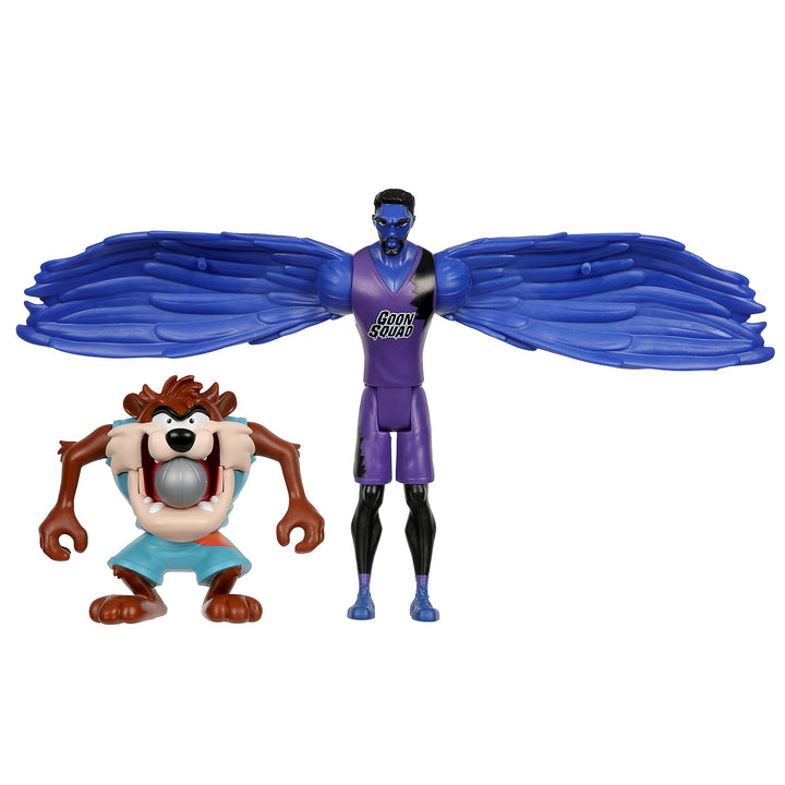 Moose Toys Space Jam: A New Legacy - 2 Pack - On Court Rivals - Tasmanian Devil & The Brow, Multicolor, (14581)