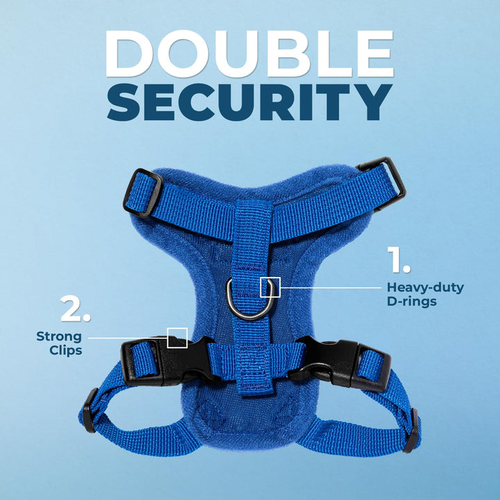 Voyager Step-in Lock Pet Harness - All Weather Mesh, Adjustable Step in Harness for Cats by Best Pet Supplies - Royal Blue, XXS