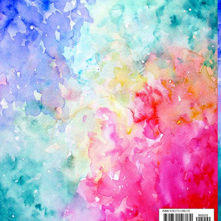 2019 Weekly Splendid Planner: Rainbow Watercolor Abstract Ombre Artwork Dated Weekly & Monthly Schedule Calendar Notebook, Soft Cover