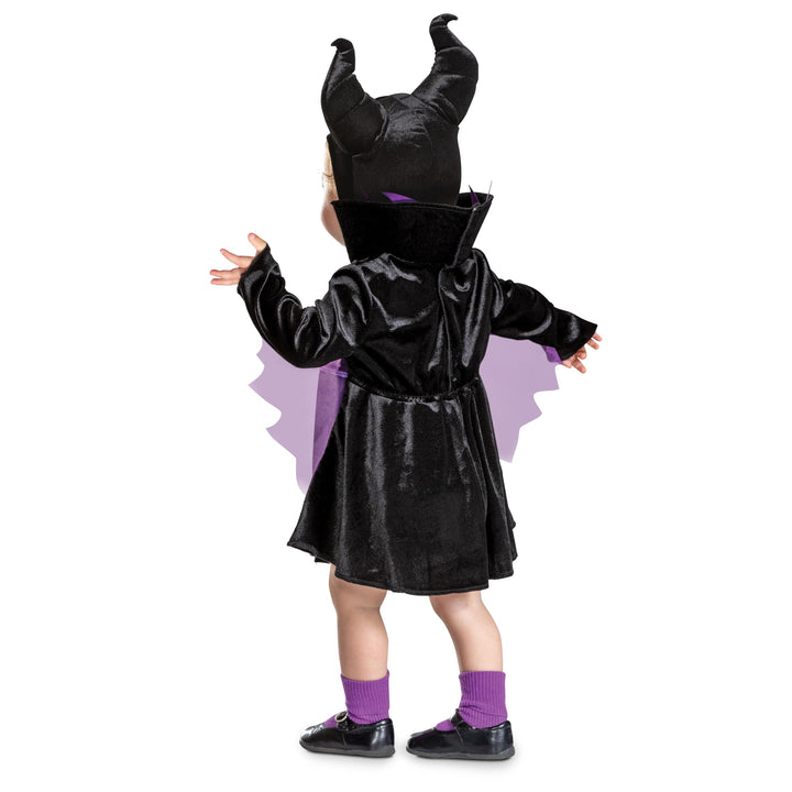 Disguise Infant Maleficent Infant Costume, Official Disney Baby Costume Outfit for Halloween With Headpiece (6-12 mths)