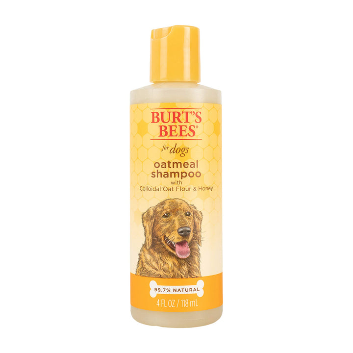 Burt's Bees for Pets Dogs Natural Oatmeal Shampoo with Colloidal Oat Flour and Honey| Oatmeal Dog Shampoo | Soothing and Cleansing Oatmeal Shampoo for Dogs | 4 Fl oz - 2 Pack 4 oz - 2 Pack