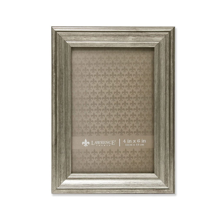 Lawrence Frames Lawrence Home 4"L x 6"W Polystyrene Gallery Picture Frame 536346 1 Count (Pack of 1) Silver