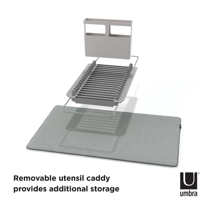 Umbra UDry Over the Sink Dish Rack with Dry Mat