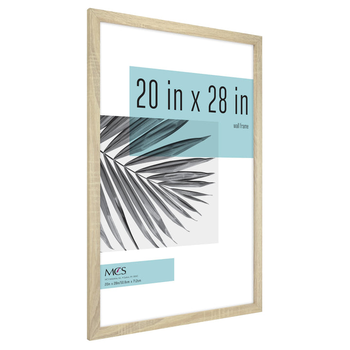 MCS Studio Gallery 20x27 Poster Frame Black Woodgrain, Vertical & Horizontal Wall Hanging Large Picture Frame for Photos, Posters & Art Prints (1-Pack) 1-Pack 20x27 - Select