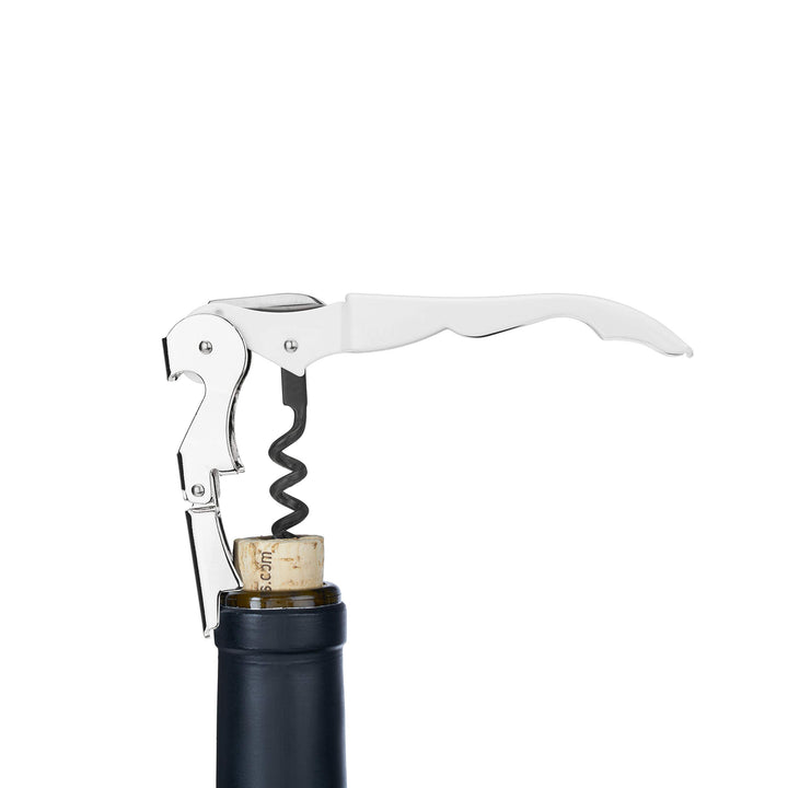 True Brands TrueTap Double Hinged Waiters Corkscrew, Top-notch Stainless Steel Opener with Foil Cutter Built to Last Wine Key Gold, Set of 1