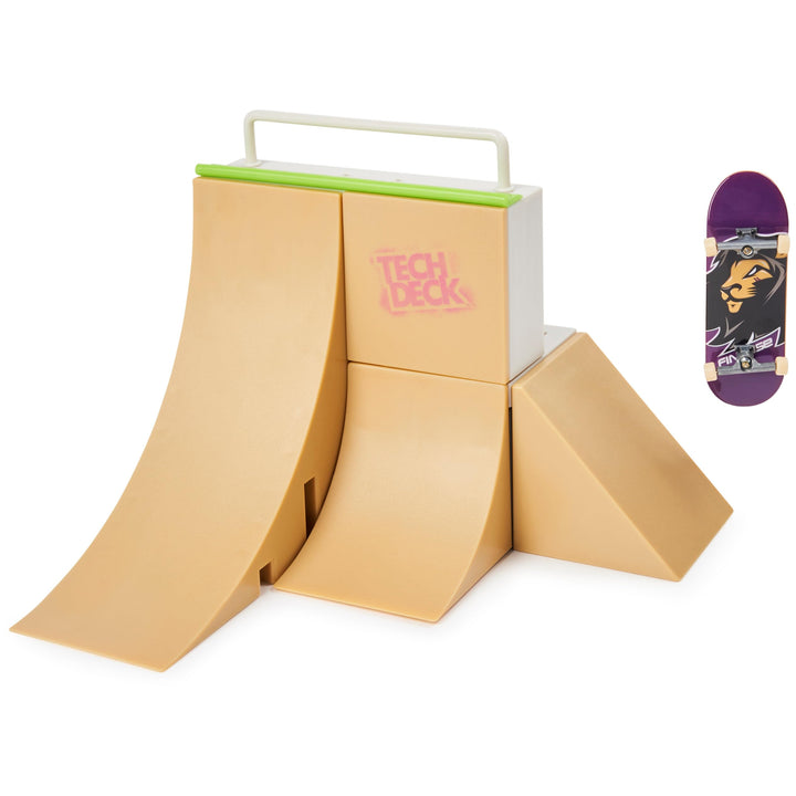 Tech Deck, Bowl Builder X-Connect Park Creator, Customizable and Buildable Ramp Set with Exclusive Fingerboard, Kids Toy for Ages 6 and up Bowl Builder Park