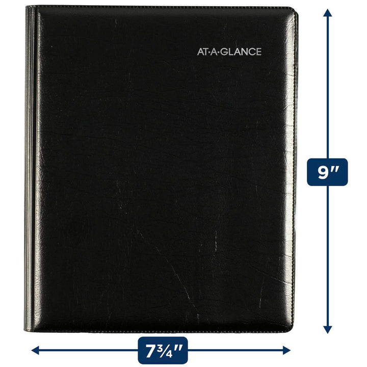 AT-A-GLANCE 2024 Weekly & Monthly Planner, 7" x 8-3/4", Medium, Refillable, Executive, DayMinder, Black (G5450024) 2024 Old Edition Refillable Planner