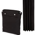 Basics Portable Window Blackout Curtain Shade with Suction Cups for Travel, 1-Pack, 50" x 78", Black 1 Pack