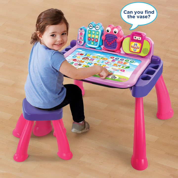 VTech Touch and Learn Activity Desk Deluxe, Pink Standard Packaging