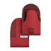 KitchenAid Beacon Two-Tone Non-Slip Mini Oven Mitt Set, Passion Red/Bordeaux, 5.5"x8", 2 Piece 5.5"x8"