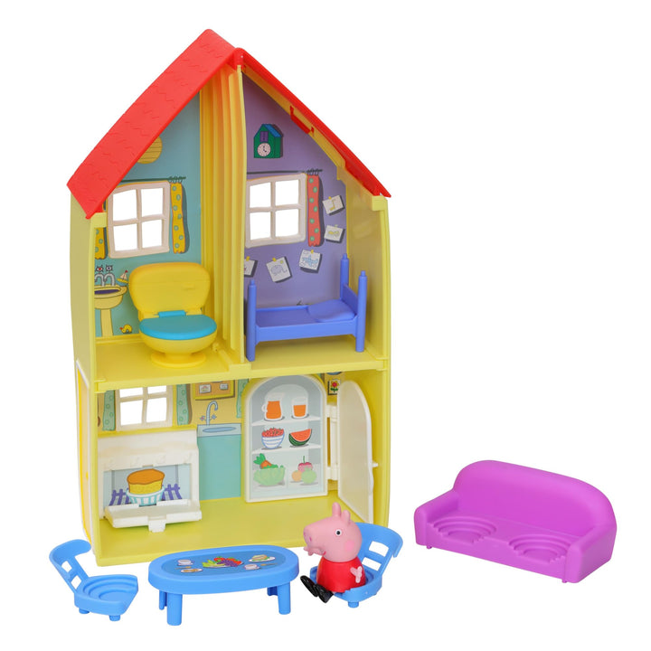 Peppa Pig Peppa’s Adventures Family House Playset, Includes Figure and 6 Fun Accessories, Preschool Toy for Ages 3 Up