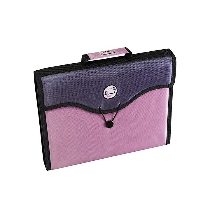 Case-it 13-Pocket Expanding File with Handle and Shoulder Strap, EFF-30 Pink