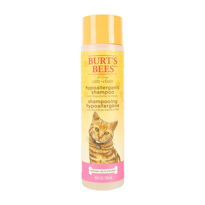 Burt's Bees for Pets Cat Hypoallergenic Shampoo With Shea Butter & Honey | Moisturizing & Nourishing Cat Shampoo | Cruelty, Sulfate & Paraben Free, pH Balanced for Cats - Made in USA, 10 Oz - 2 Pack 10 Fl Oz (Pack of 2)