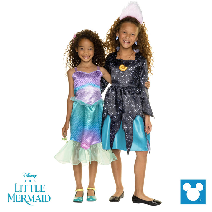 Disney The Little Mermaid Ariel & Ursula Dress Up Trunk, Treasure Chest Includes Ariel and Ursula's Outfit Dresses with Accessories [ Exclusive]