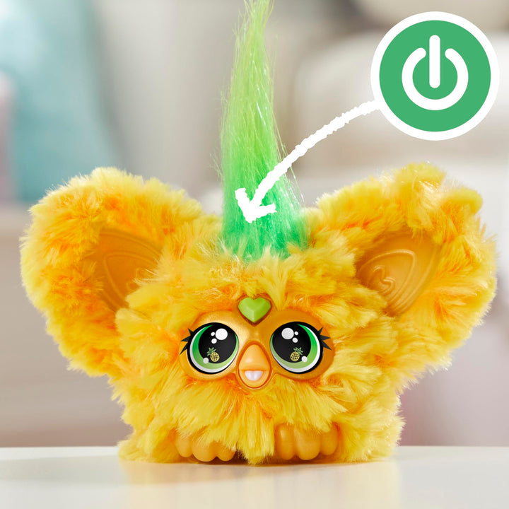 Furby Furblets Loo-Lay Mini Friend, 45+ Sounds & Music, Speaks Only Furbish, Electronic Plush Toys for 6 Year Olds & Up, Multicolor Loo-lay (Gamer Music)