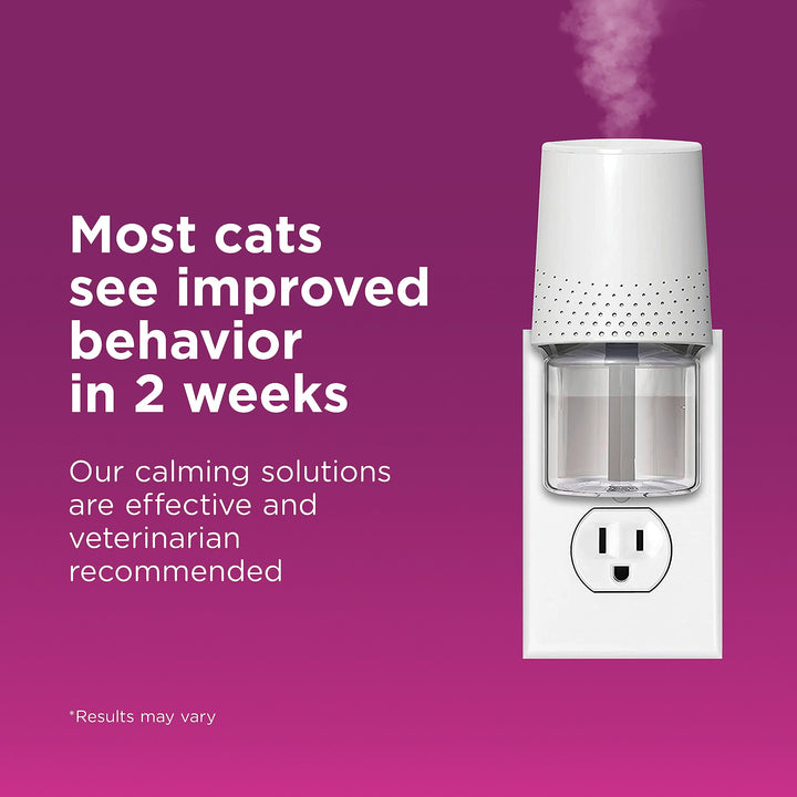 2 Refills | Comfort Zone Cat Calming Pheromone Diffuser Refill (60 Days) for a Calm Home | Veterinarian Recommended | De-Stress Your Cat and Reduce Spraying, Scratching, & Other Problematic Behaviors 2 refills