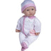 JC Toys La Baby Caucasian 16-inch Small Soft Body Baby Doll La Baby | Washable |Removable White and Pink Outfit w/Hat, Pacifier & Magic Bottle | for Children 12 Months + Pink/White Caucasian