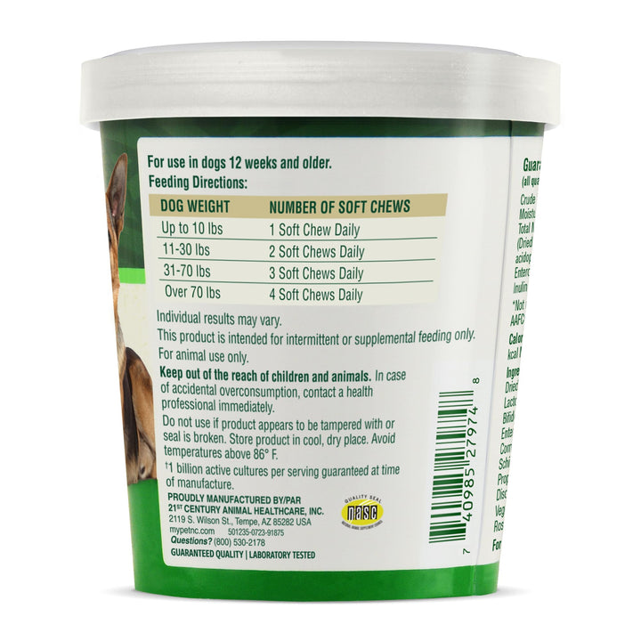 PetNC Natural Care Liver Flavor,Cheese Pre & Probiotic Soft Chews for Dog 120 ct (Pack of 1) (Packaging May Vary)