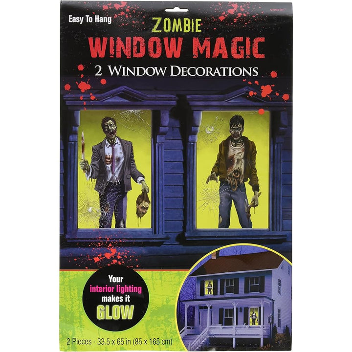 Zombie Window Halloween Decorations 1