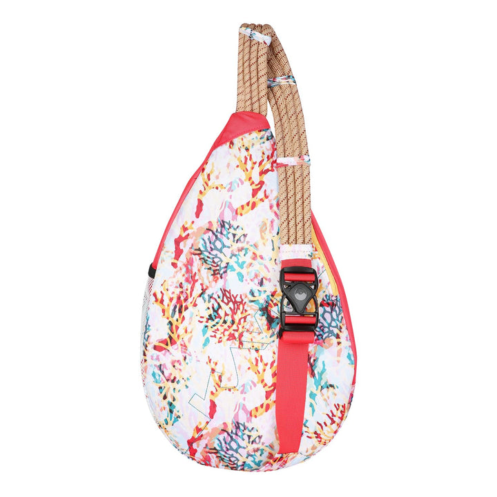 KAVU Paxton Pack Backpack Rope Sling Bag - Floral Coral One Size